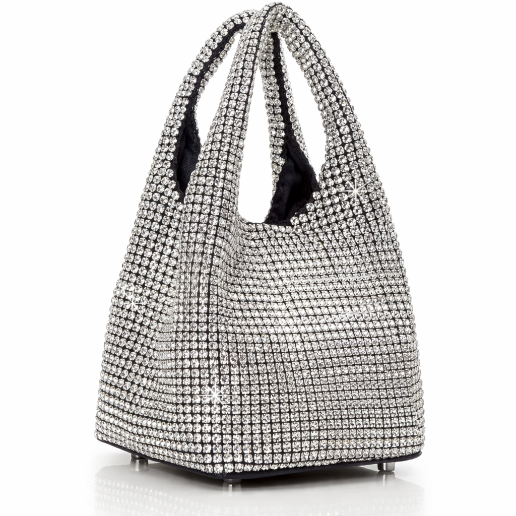 Borsa Elegante con Cristalli Scintillanti – Stile e Lusso per Ogni Occasione
